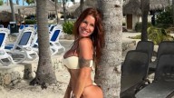 En todos los estilos: Florencia Peña mostró su colección de microbikinis desde República Dominicana