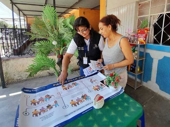 ONPE intensifica capacitación electoral en 26 distritos de Piura