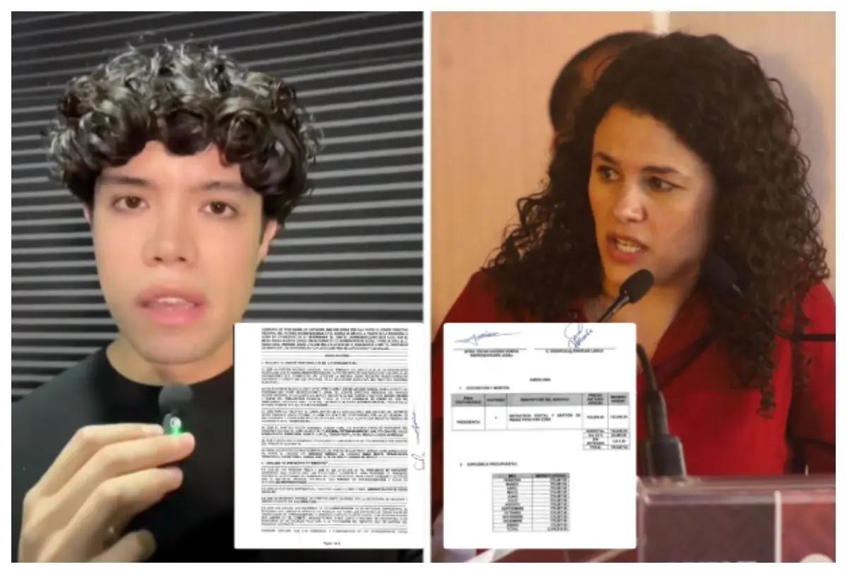 Morena exhibe contrato por 2 mdp entre PAN y Edson Andrade, joven impulsor de la marcha “Generación Z”