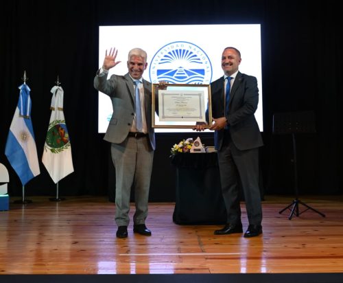 Poggi recibió la distinción de profesor honorario en la UNViMe