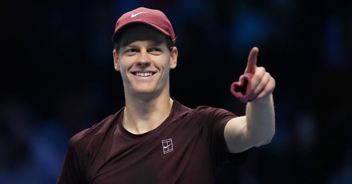 Sinner opens ATP Finals title defense by beating Auger