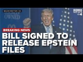 President Trump signs bill to trigger the release of the Epstein files