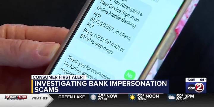 CONSUMER FIRST ALERT: Investigator says bank impersonation scams are increasing locally