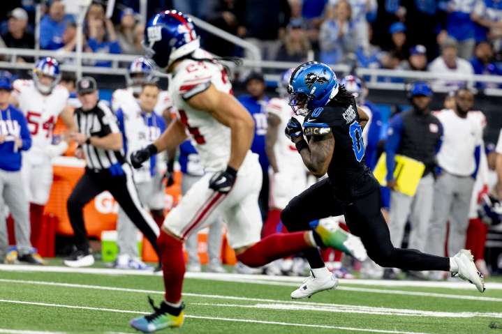 Jared Goff savors ‘best seat in the house’ watching Jahmyr Gibbs take over