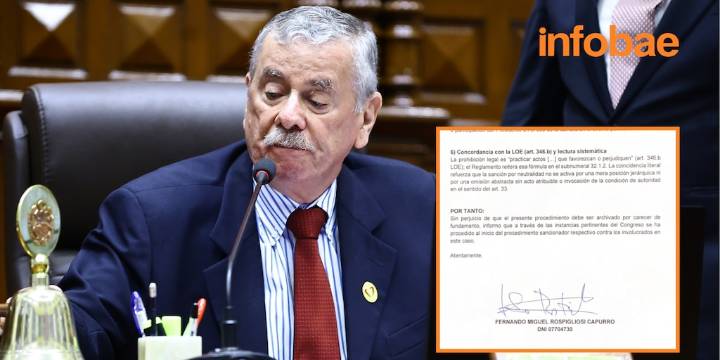Fernando Rospigliosi pide al JEE archivar proceso por presunta falta de neutralidad en evento de Keiko Fujimori