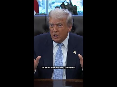President Donald Trump discusses the possible release of the Epstein files