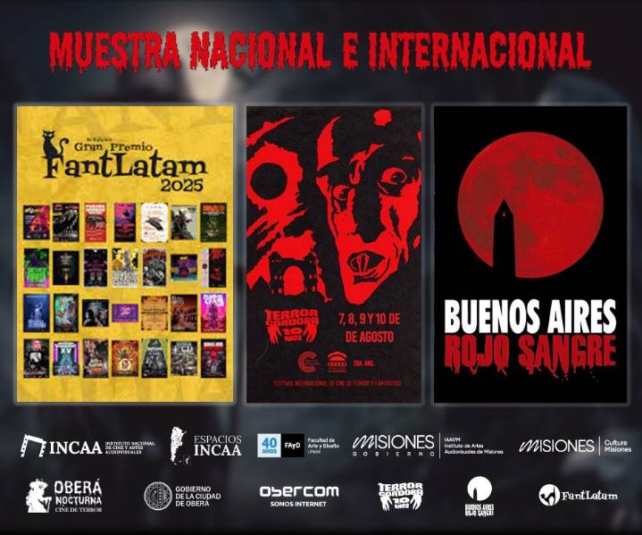 Oberá Nocturna 2025 reunirá a los grandes festivales del cine de terror y presentará estrenos nacionales