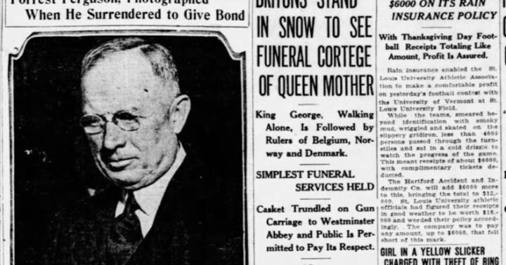 See the Nov. 27, 1925, front page: Four men held on $49,500 fraud charges made by two Illinoisans