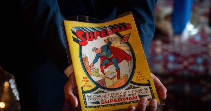 'Superman' comic found in a California attic sells for record $9.12 million at auction