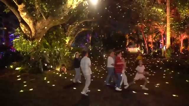 The holiday lights at NightGarden are in full bloom for a fairy scavenger hunt and merry movie nights 