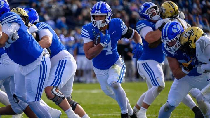 Bear Bachmeier and LJ Martin lead No. 11 BYU past UCF for a 41