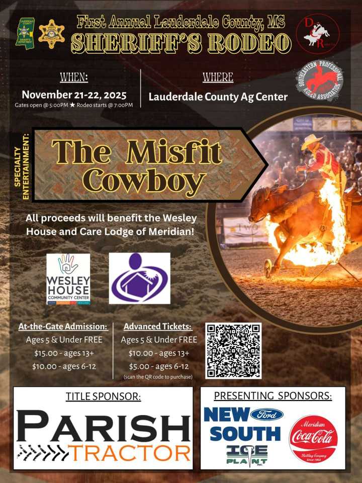 Lauderdale County Sheriff’s Rodeo Set for November 21
