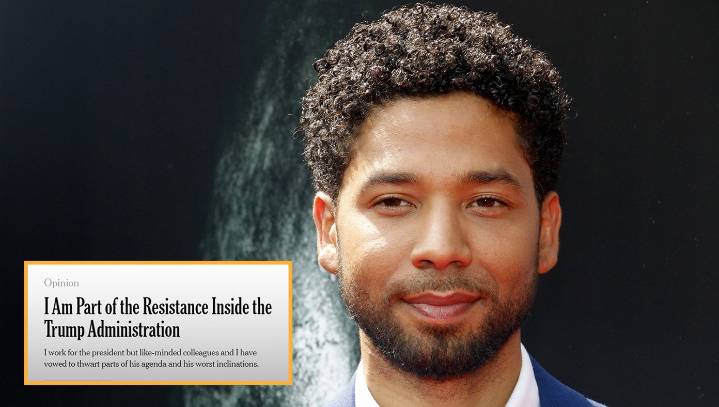 Anonymous Top-Level White House Official Revealed To Be Jussie Smollett