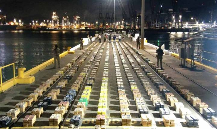 Panamá realiza impresionante mega decomiso de droga de más de 13 toneladas con destino a México