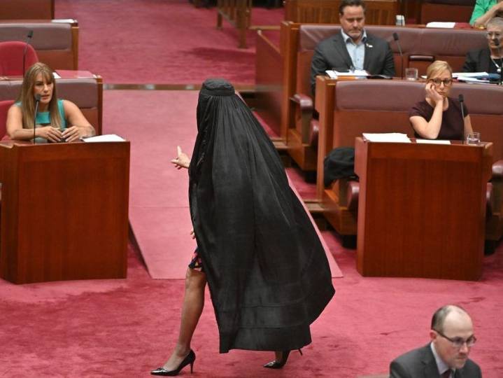 Australian Senator Pauline Hanson suspended from Parliament