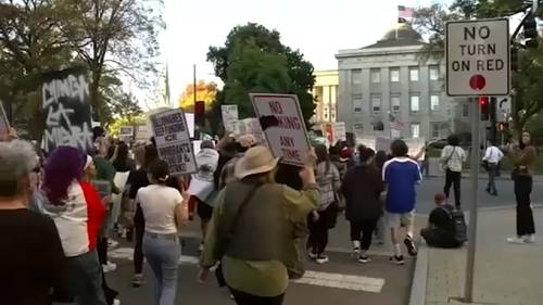 Hundreds protest Charlotte DHS enforcement at State Capitol in Raleigh