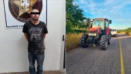 Detienen a 'El Chapo' por robo de tractor en Valle del Yaqui