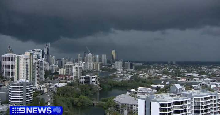 Severe thunderstorms sweep across south