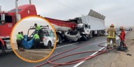 Impactantes imágenes: tráiler embiste a conductor en plena Panamericana Norte y muere al instante