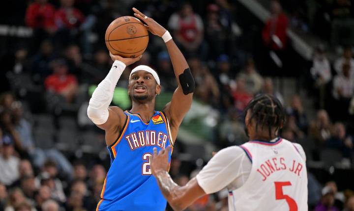 Thunder vence a Clippers y extiende racha inicial de victorias a 8