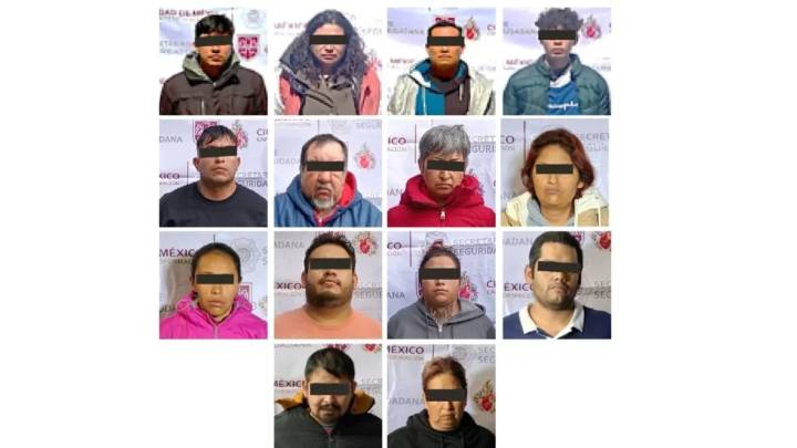 Caen 14 integrantes de célula delictiva en Tláhuac e Iztapalapa