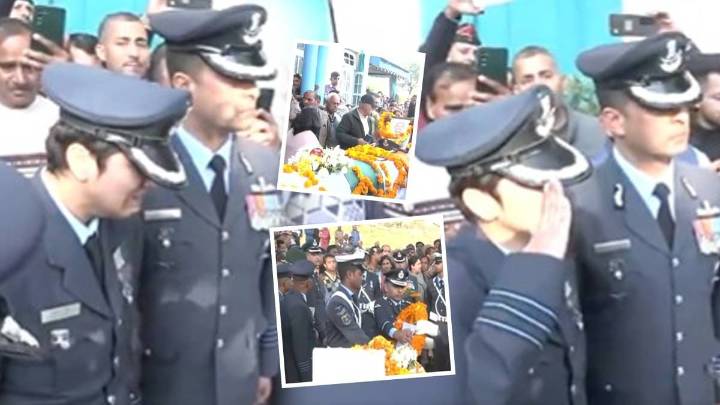 Wing Commander Afshan Bids Tearful Adieu to Husband Namansh Syal India News