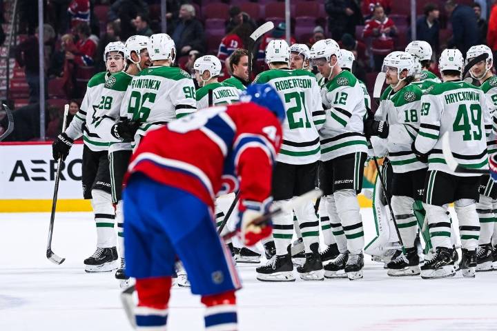 Deadspin | Jason Robertson tallies twice as Stars shut out Canadiens