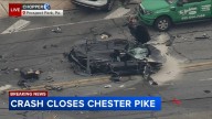Chester Pike, between Summit Ave. and Amosland Rd. in Prospect Park, Delaware County, closed after 1 hurt in serious crash
