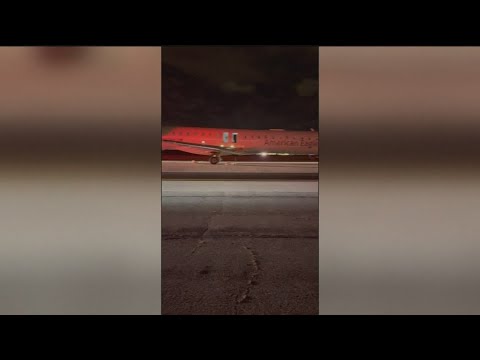 Video shows passengers on runway after American Airlines flight had to be evacuated