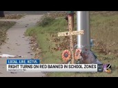 Kansas City bans right turns on red near schools after fatal crash
