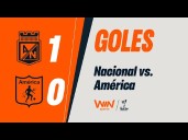 Atlético Nacional vs.  América de Cali (1-0): ver resumen y goles del partido por Liga BetPlay 