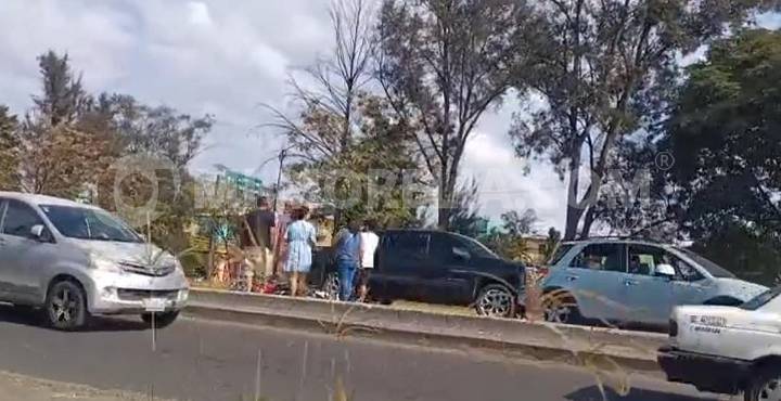 Se accidenta motociclista en el Libramiento Poniente de Morelia