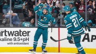Kurashev's 2nd goal of game lifts Sharks past Avalanche in OT