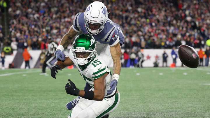 Adonai Mitchell drops three passes in his Jets' debut vs Patriots