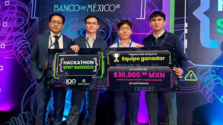 Estudiantes de Computación de la BUAP ganan en “Hackathon SPEI® Banxico”