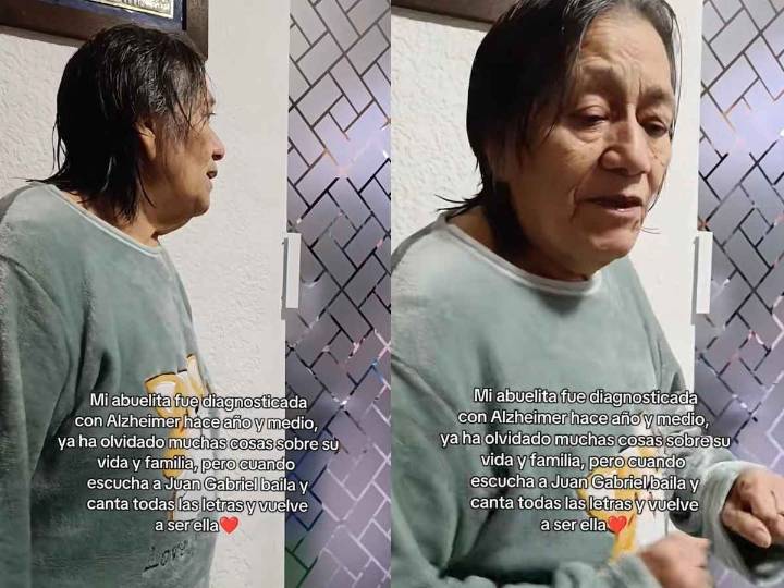 Video viral muestra cómo una abuelita con Alzheimer recuerda canciones de Juan Gabriel