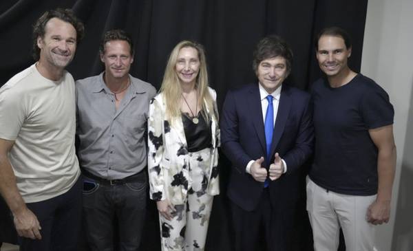 El inesperado cruce de Javier Milei con Rafael Nadal, David Nalbandian y Carlos Moyá