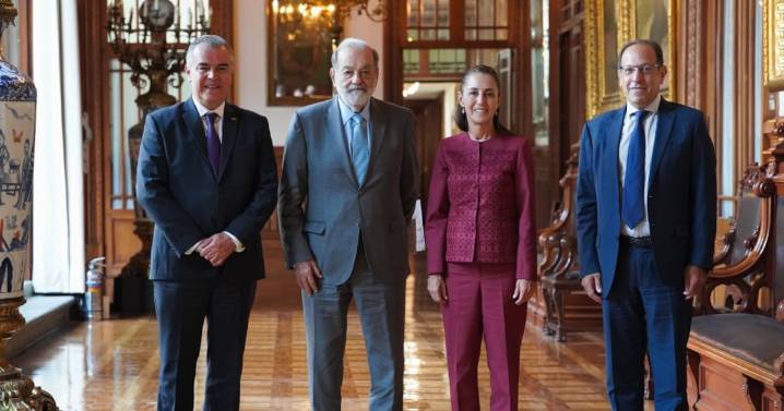 Sheinbaum aborda ‘los buenos pronósticos de la economía’ de México con Carlos Slim y Francisco Cervantes