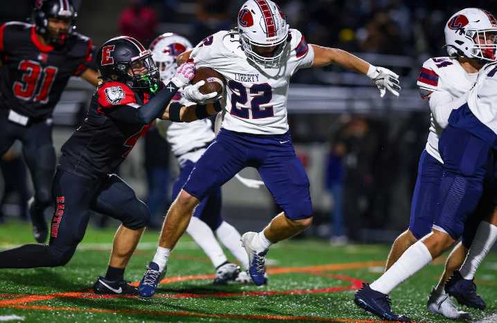 District 11 Class 6A football semifinal photos: Easton vs. Liberty, Nov. 7, 2025.