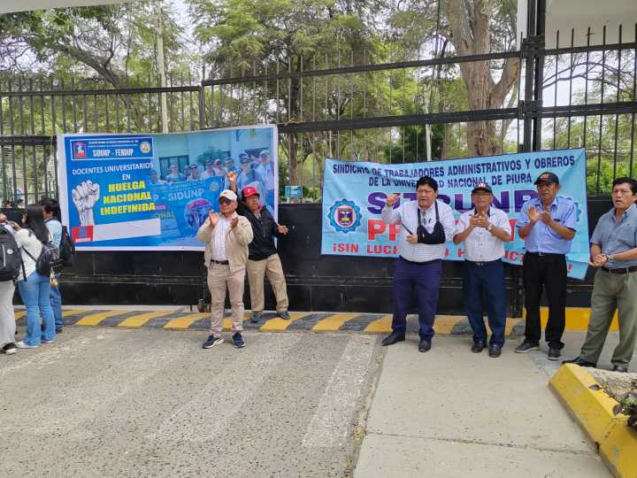 Docentes y administrativos de la UNP paralizan actividades