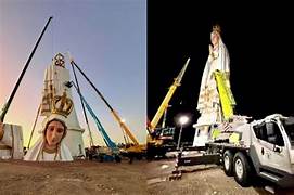 Inauguran estatura de la Virgen de Fátima mas grande del mundo