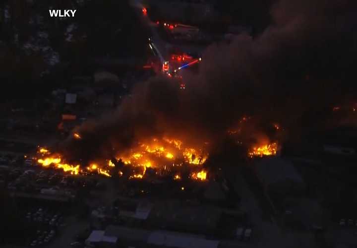 UPS plane crashed on takeoff from Louisville airport igniting huge fire