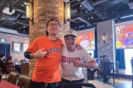 A Jays fan soaks up Game 6 in Japan