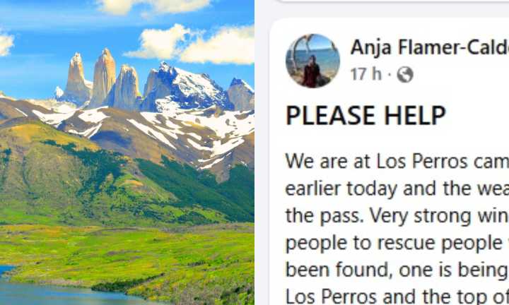 "PLEASE HELP": El grito de ayuda en Facebook que activó el operativo de rescate a raíz de la tragedia en Torres del Paine