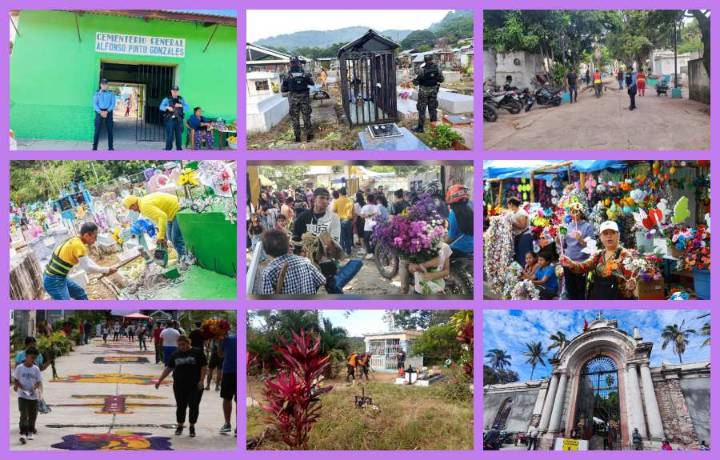 Hondureños abarrotan cementerios entre los recuerdos y la esperanza