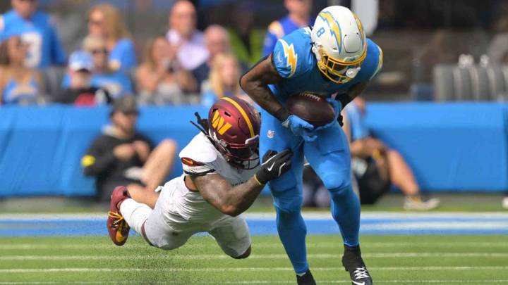 Chargers’ Omarion Hampton limited at practice ahead of Raiders game