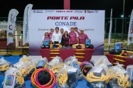 Entrega Gobernadora material a embajadores deportivos del programa “¡Ponte Pila!”