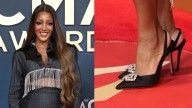 Mickey Guyton Dazzles in Sparkly Slingback Pumps at CMA Awards 2025