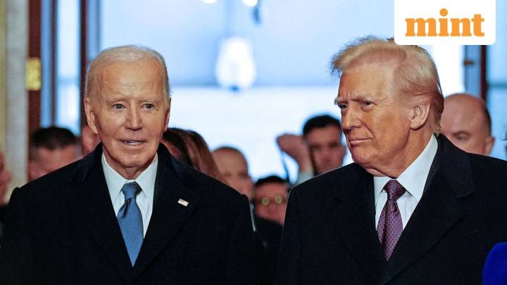 Did Barron say something unpleasant to Biden during Trump's inauguration?