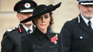 Kate Middleton wears rarely-seen ruby and diamond earrings as she makes historic solo appearance on Armistice Day